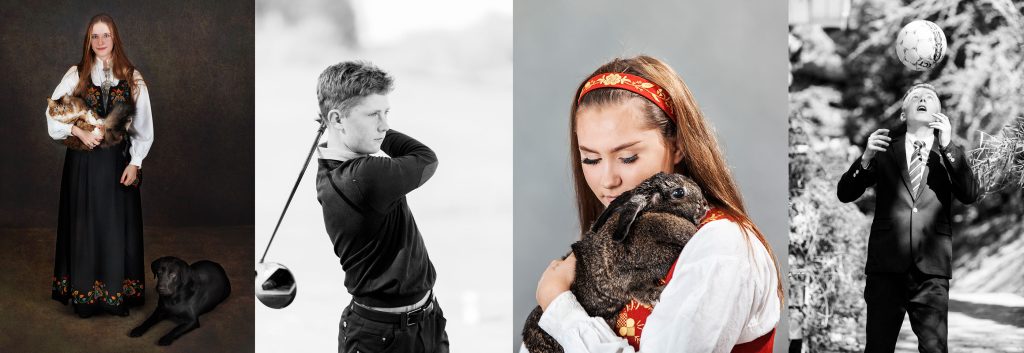 Konfirmasjonsbilder som viser personligheten til konfirmanten